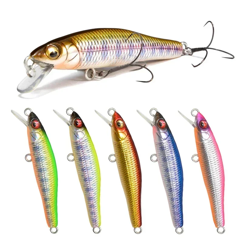 

EASYFISH 58mm/3.9g Sinking MINNOW Fishing Lures Topwater Bass Crankbait for Stream and River Fishing with Lifelike Swimbait