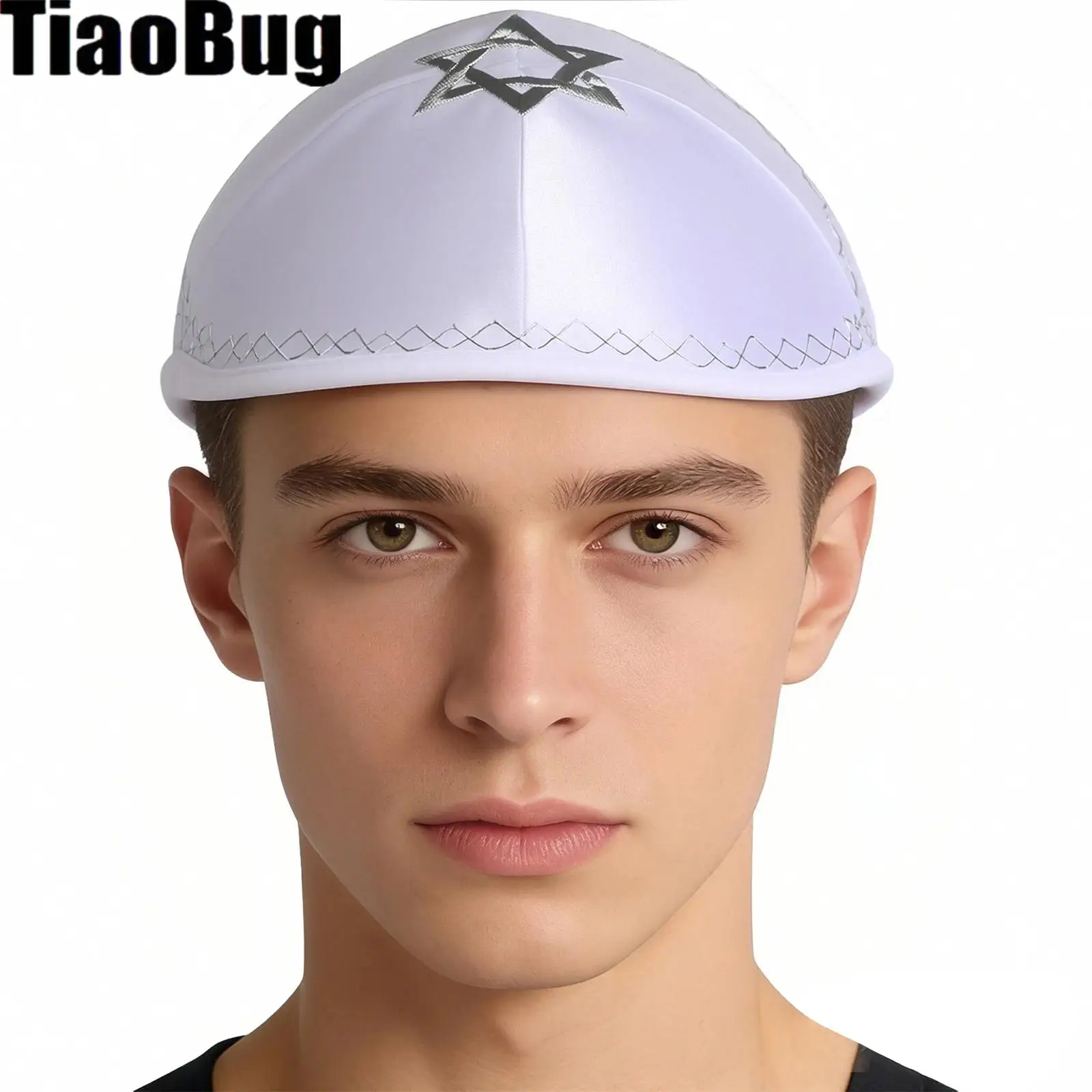 

Men Kippah Hat Designed in Israel Embroidered Yamaka Jewish Hats for Yarmulke Hat