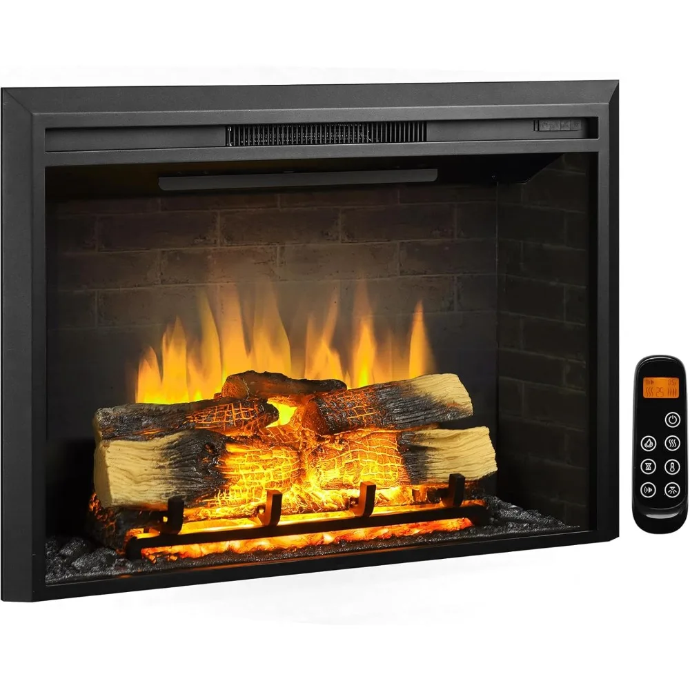 

39" W Electric Fireplace Insert (EF265), Fireplace Heater 750/1500W, Fire Crackling Sound, Remote Control