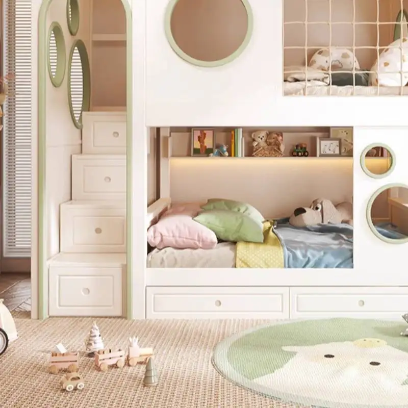 Blanc Simple Enfants lits extensible luxe Normal Simple moderne filles Enfants lit Style Design personnalisé Lit Pour Enfants meubles maison