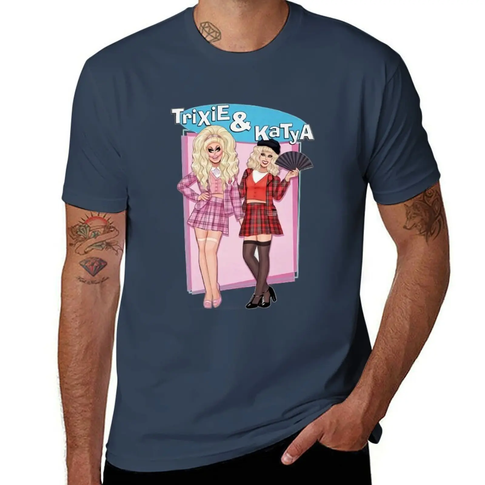 

Katya Zamolodchikova Merch Trixie _ Katya T-Shirt Casual Fashion Short Sleeve Cotton T-Shirt