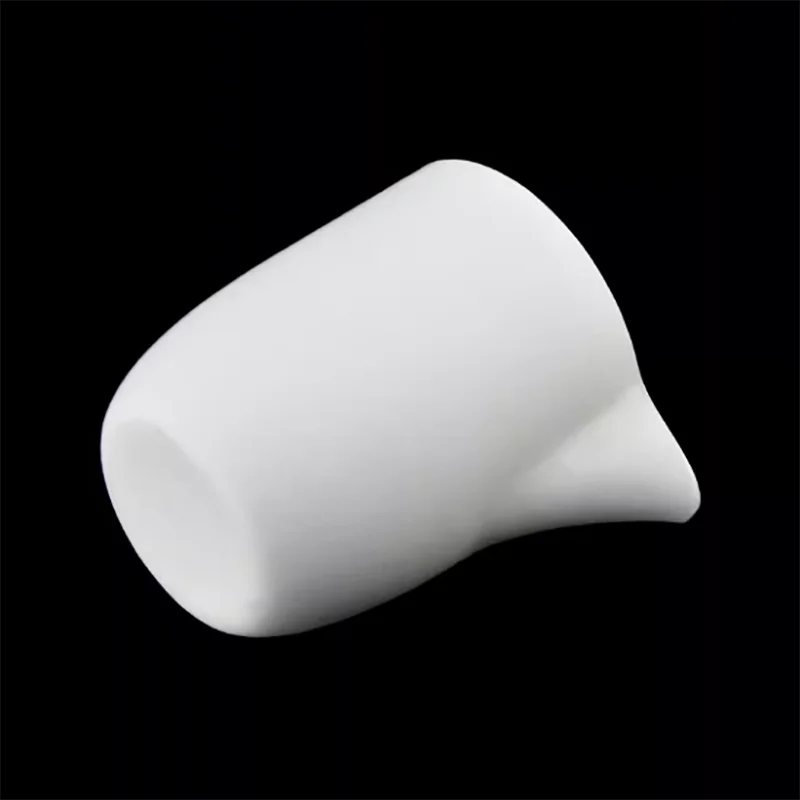 200ml corundum crucible arc with nozzle 99% alumina high temperature resistance 1600 degrees for scientific research