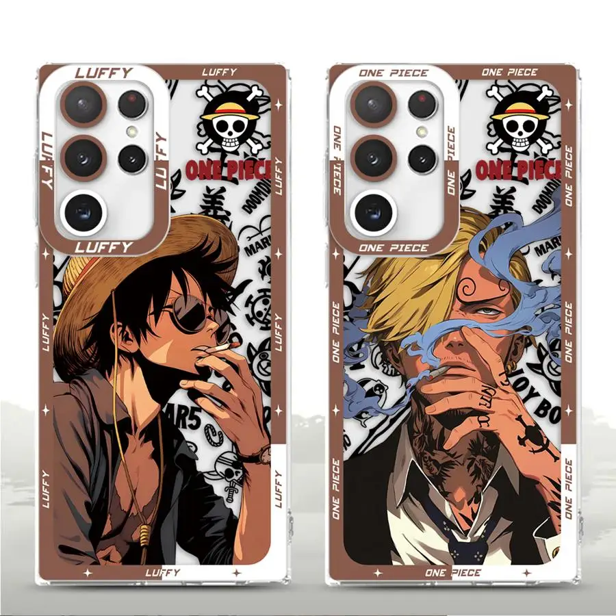 Clear Phone Cover Case for Samsung Galaxy S23 FE S21 S25 Ultra S23+ Note 20 10 S24 Plus S22 S25Ultra S20 S25+ S24+ Cool Anime