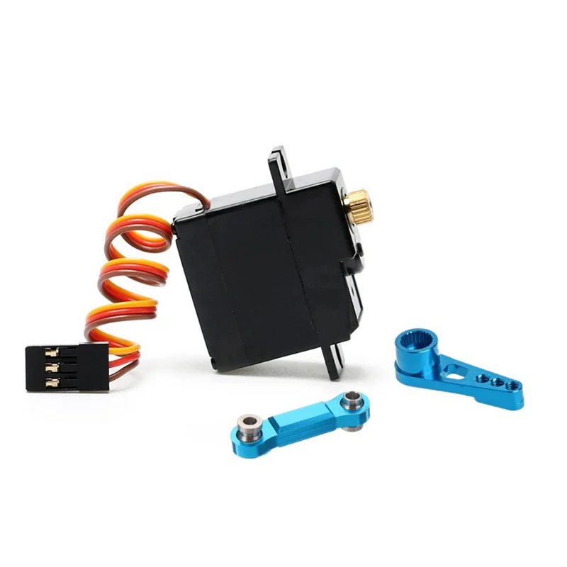 B78B-2X สามสายเกียร์โลหะServoพร้อมServo Arm Servo RodสําหรับWltoys 144001 124019 124018 A959-B A959 RCรถอะไหล่อัพเกรด