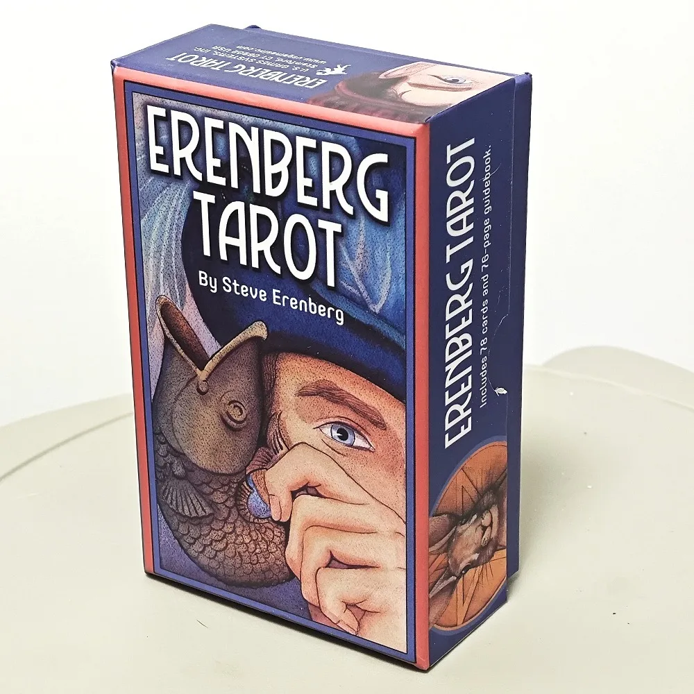 Erenberg Tarot Deck 78 قطعة تركز على الجوانب الرئيسية للبطاقات ويضيء العناصر والمفاهيم الحيوية 12*7 سم