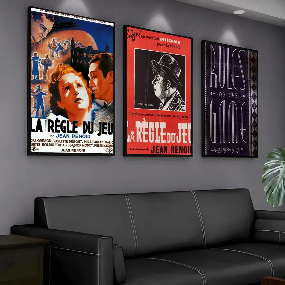 classic movie T-The Rules of the Game-E Painting Calligraphy Artwork for Home Bedroom Office Wall Decoration Gift