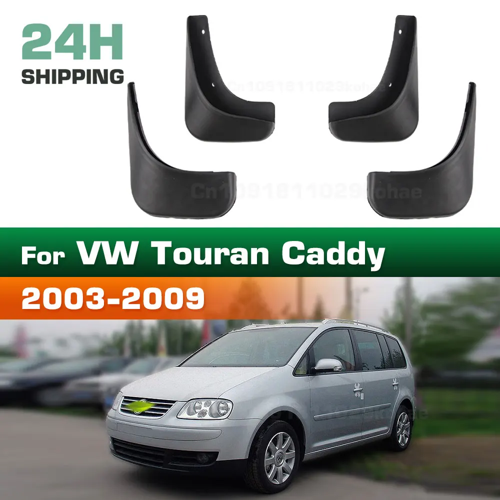 4x Mud Flaps Front+Rear Left+Right for VW Caddy MK III