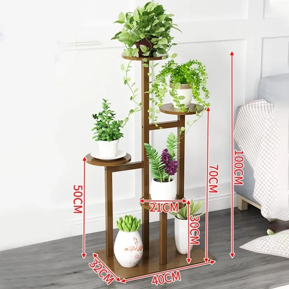 Indoor Plant Stand Balcony Decorative Flower Stand Multi-Layer Shelf Succulent Plant Stand Green Plant Shelf