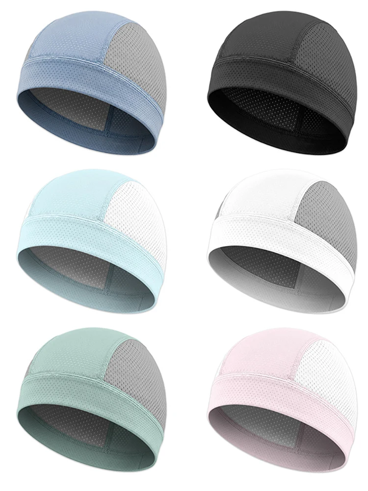 AliExpress NONE Motorcycle Cycling Helmet Inner Cap Quick Dry Breathable Mesh Hat Racing Cap Under Helmet Sweat Beanie Cap Runing Sports Hat