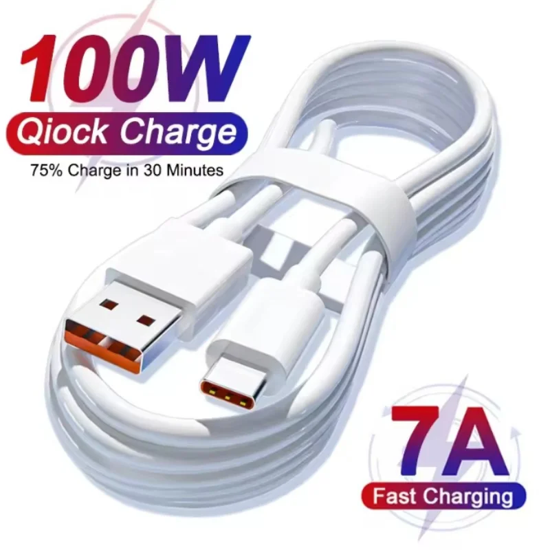 

Кабель USB C для быстрой зарядки 7A, 100 Вт, 10 шт., плетеный шнур типа C для смартфонов Huawei, Samsung, Xiaomi, Redmi, провод для передачи данных
