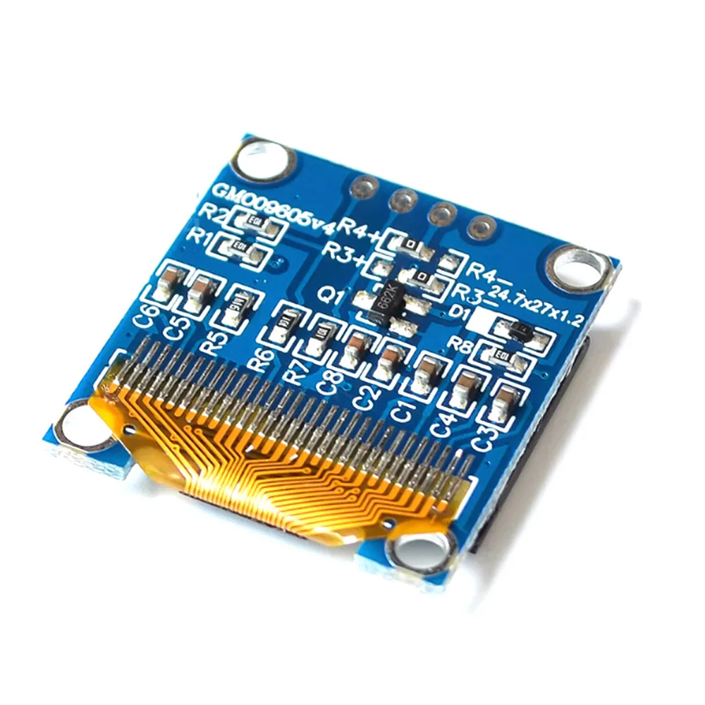 0.96 インチ青白イエローブルーデュアルカラー IIC 通信 OLED ディスプレイモジュール 51 マイクロコントローラー SSD1315