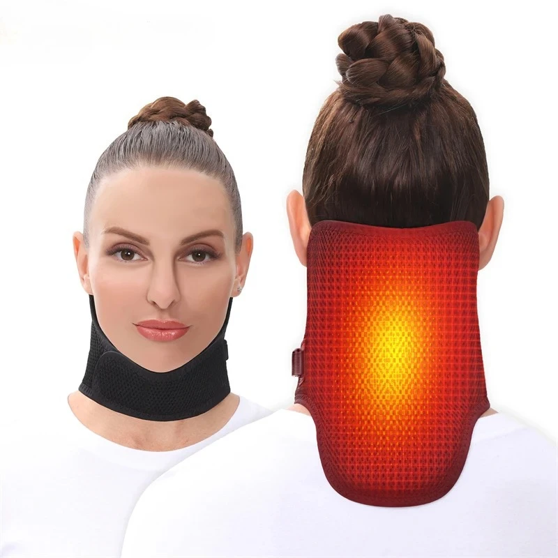 

Electricing Heated Massager Neck Care Braces Supports Warm Therapy Relieves Cervical Pain Muscle Soreness Office Worker Seniors