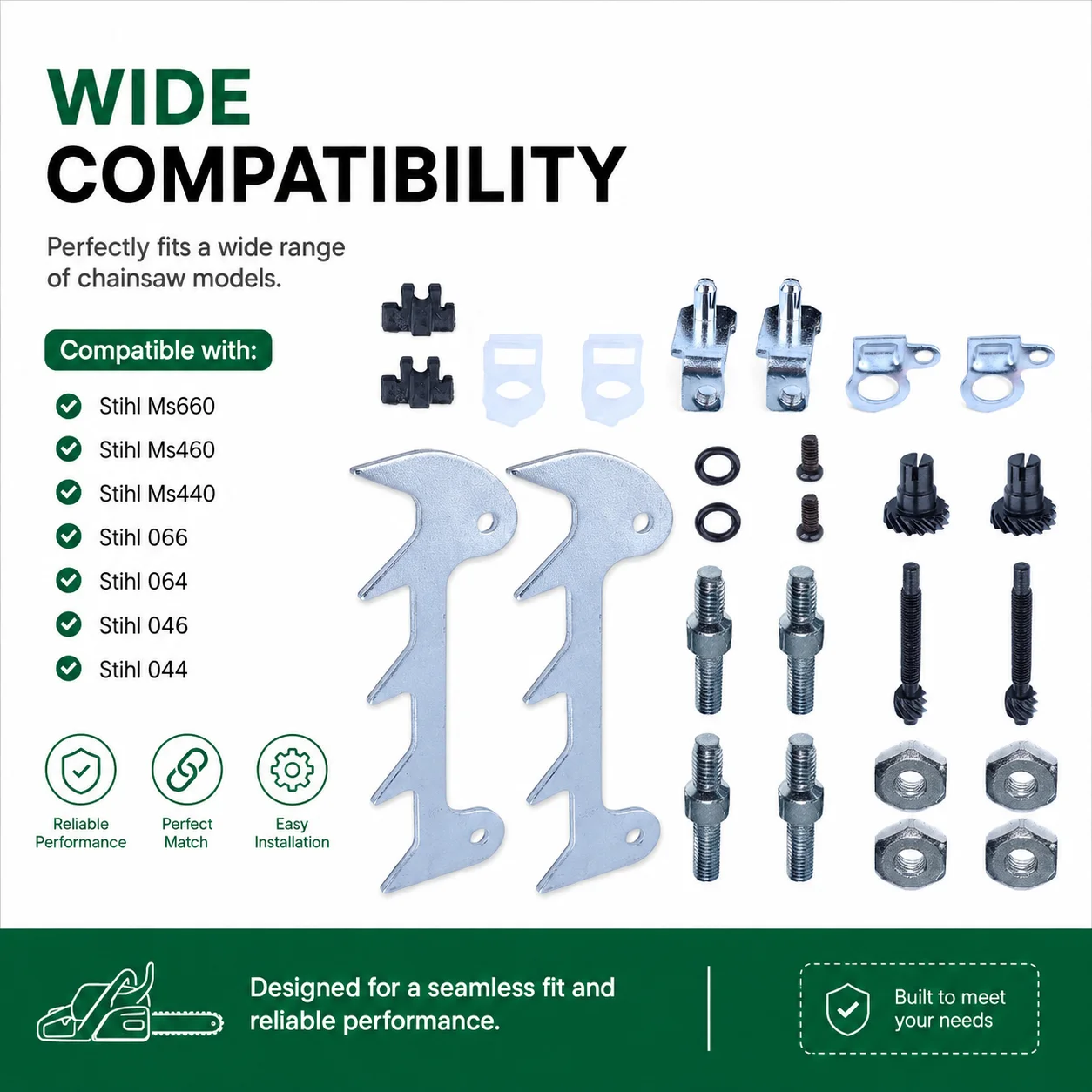 Bumper Spike Felling Dog Kit For Stihl MS660 MS460 MS440 066 064 046 044 1122 664 0503 1122 664 0508 Replacement Chain Saw Parts