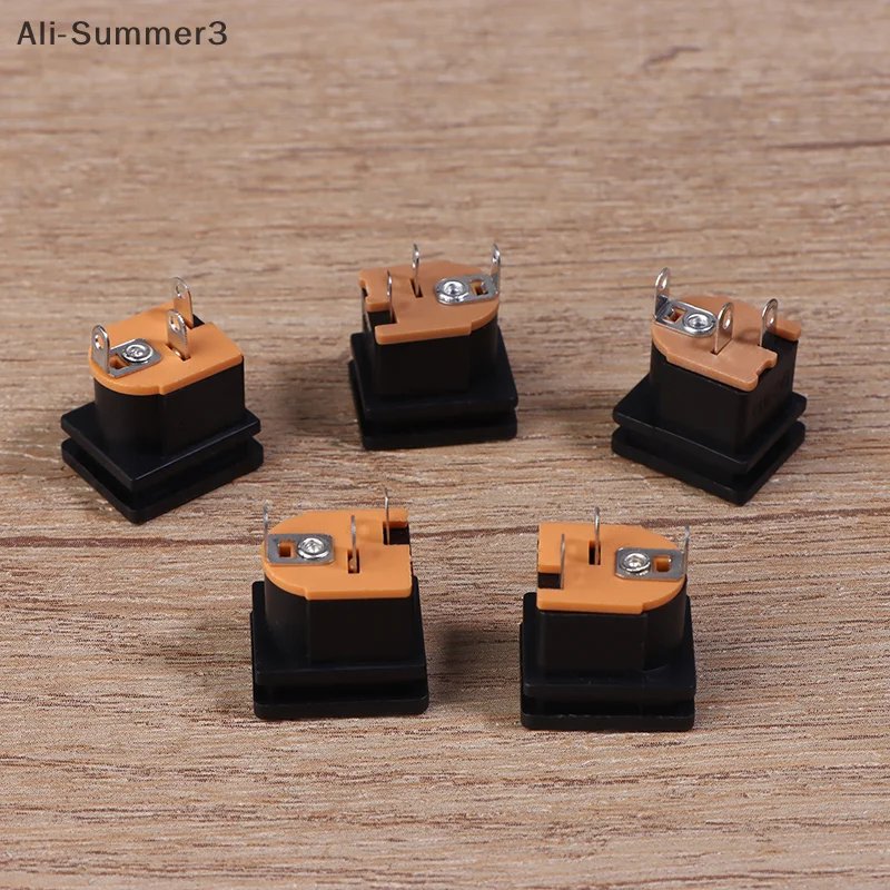 10 قطعة تيار مستمر مقبس الطاقة DC-015 جاك مع ثقب المسمار 5.5-2.1 مللي متر/5.5-2.5 مللي متر لوحة مربعة تصاعد 5.5X2.1 مللي متر/5.5X2.5 مللي متر #1