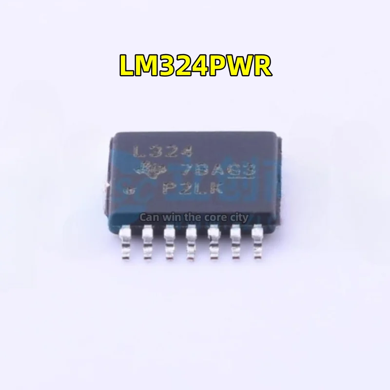 100 pieces New LM324PWR screen screen L324 patch TSSOP-14 four-way operational amplifier chip in stock