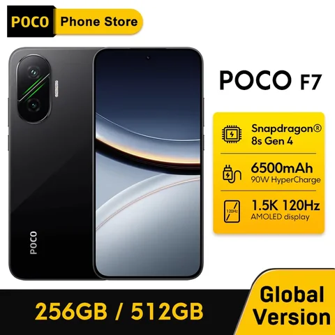 Смартфон Poco F7 5G, 12ГБ ОЗУ, 256/512ГБ Памяти, Global — фото модели