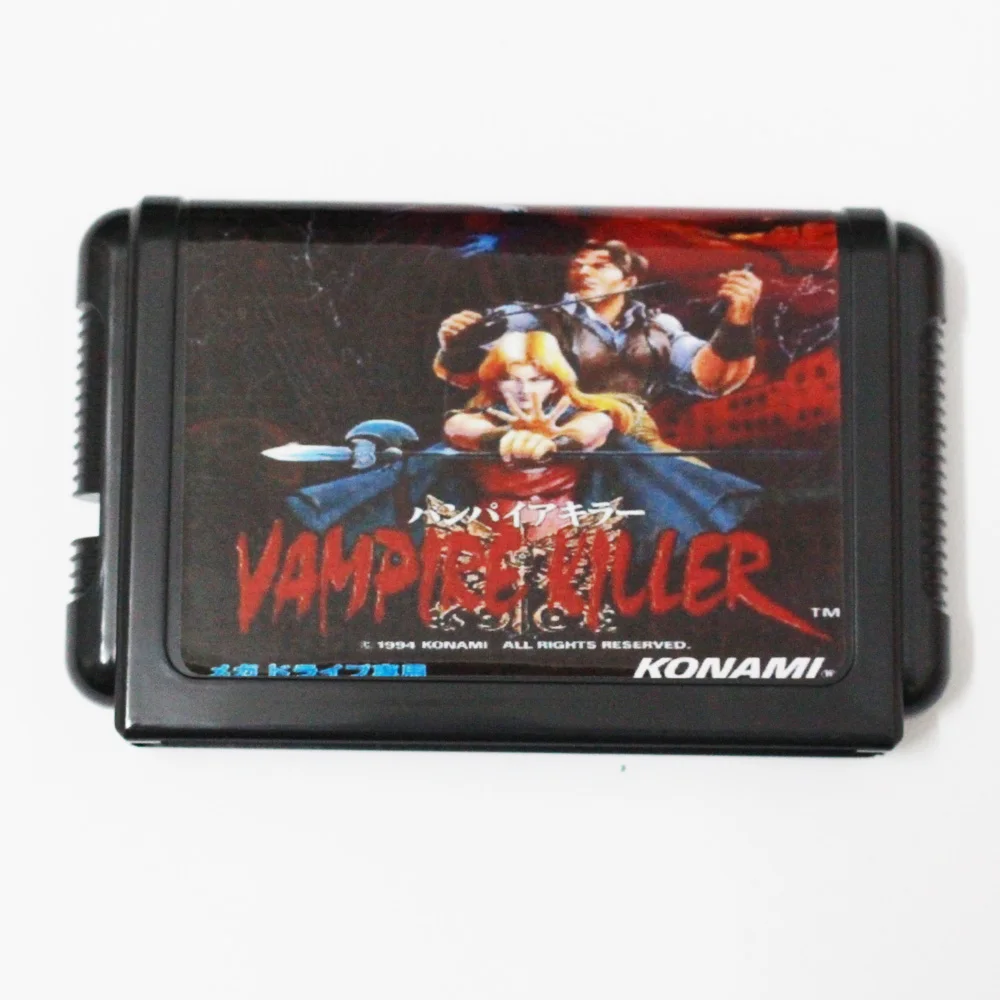 بطاقة ألعاب Vampire Killer 16bit MD لوحدات تحكم Sega MegaDrive Genesis 16 بت
