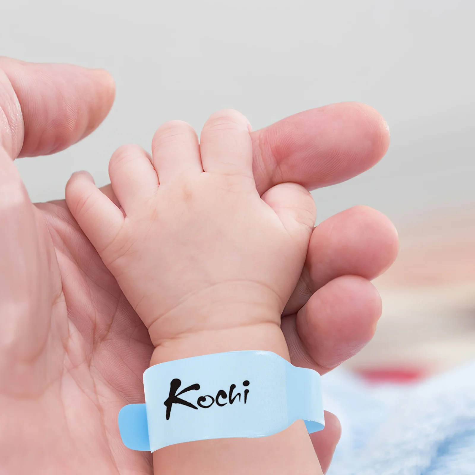 100 Uds pulseras de Hospital grabables desechables bandas de identificación médica de identificación de PVC pulseras impermeables para pacientes