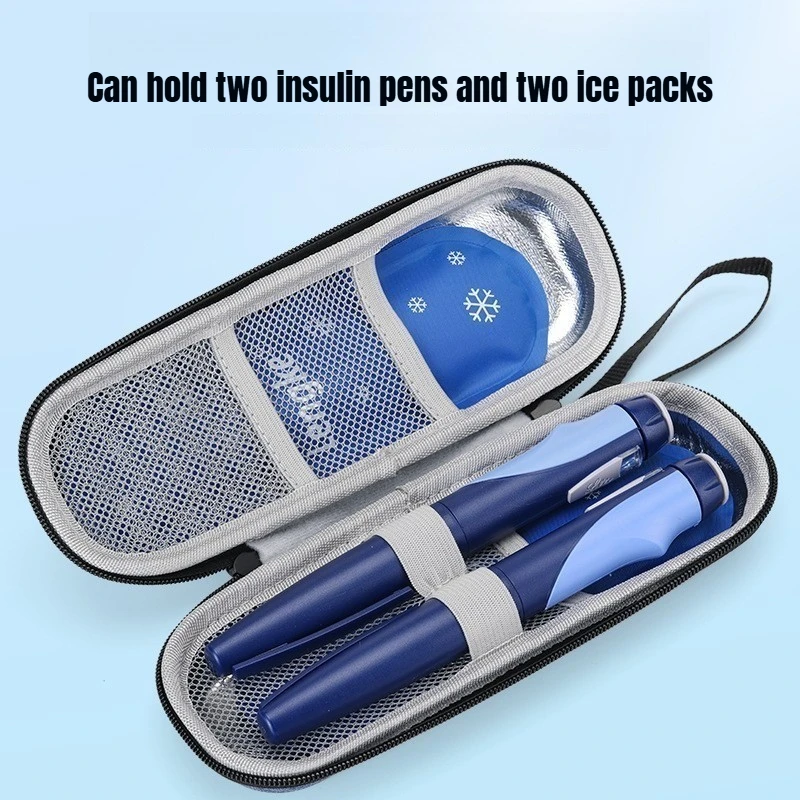 Portable Cooling Ice Bags with Insulin Container Gel Ice Bag Travel Set for Diabetic Outdoor Use Ice Cooler Pack Storage view 4