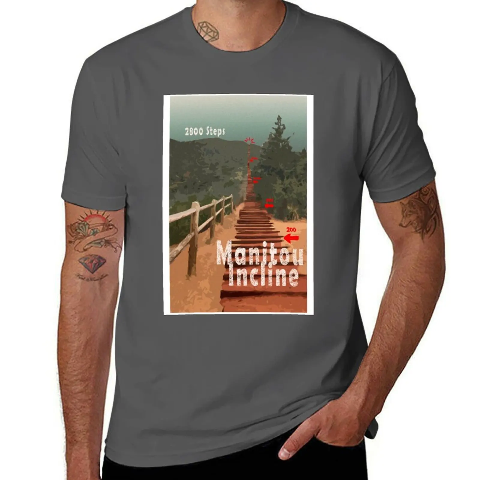 

Manitou Incline Stair Hike T-Shirt man t shirt graphic mens graphic t shirts T-Shirt