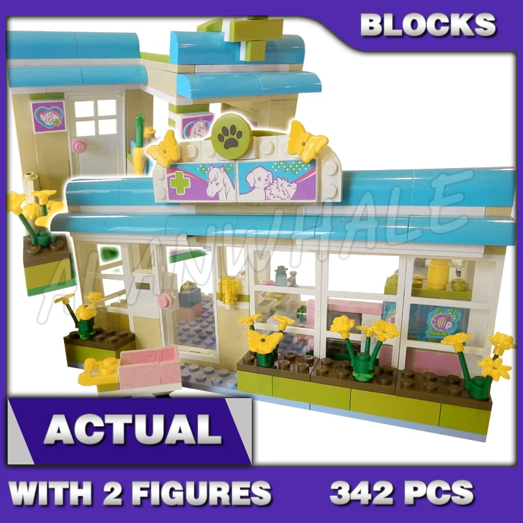 342 Uds. Amigos Heartlake City Vet Mia Sophie Pet Hospital Mia veterinario 10169 juguete de bloques de construcción Compatible con el modelo