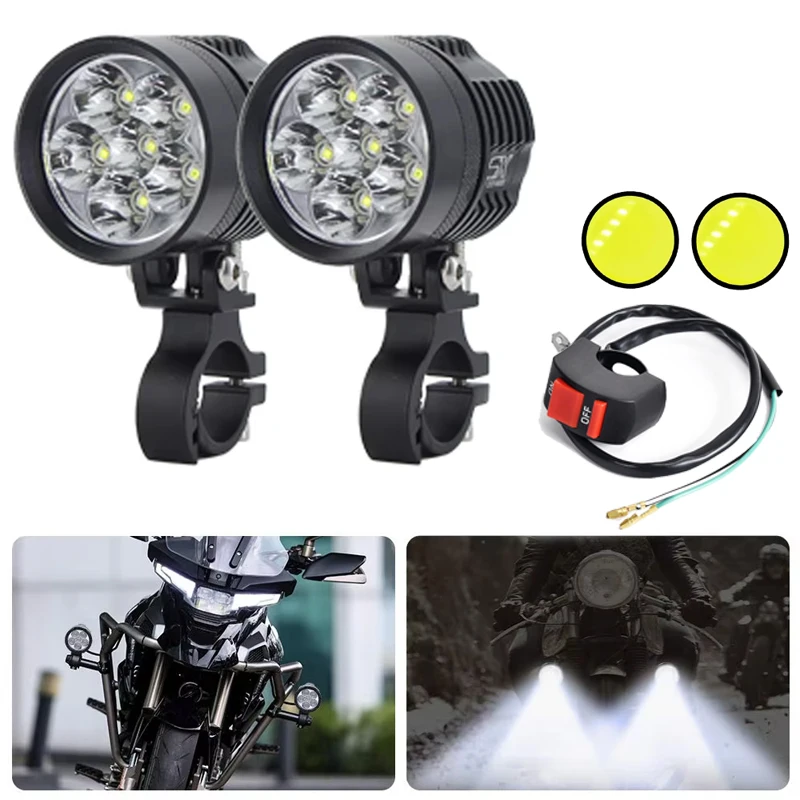 Motorcycle Auxiliary Lamp Fog Light For BMW K1600GT L S1000 RR Rninet F750 GS F900 XR R1250 RS R1200 G Driving Spotlights