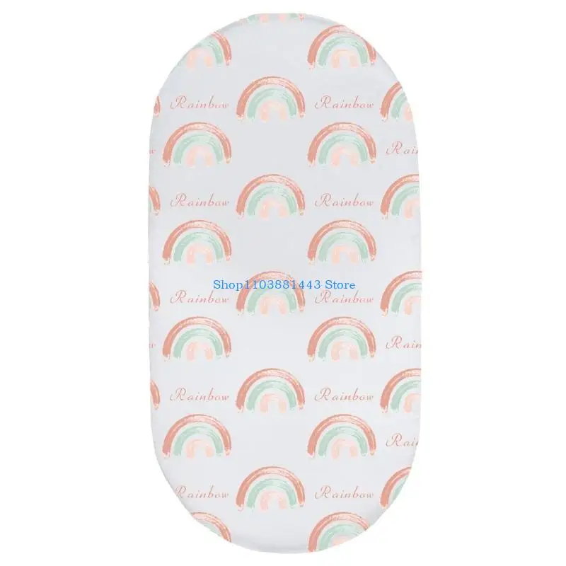 

Q6RE Diaper Changing Pad Cover Carrycots Mattress Sheet Baby Fitted Bassinet Sheets