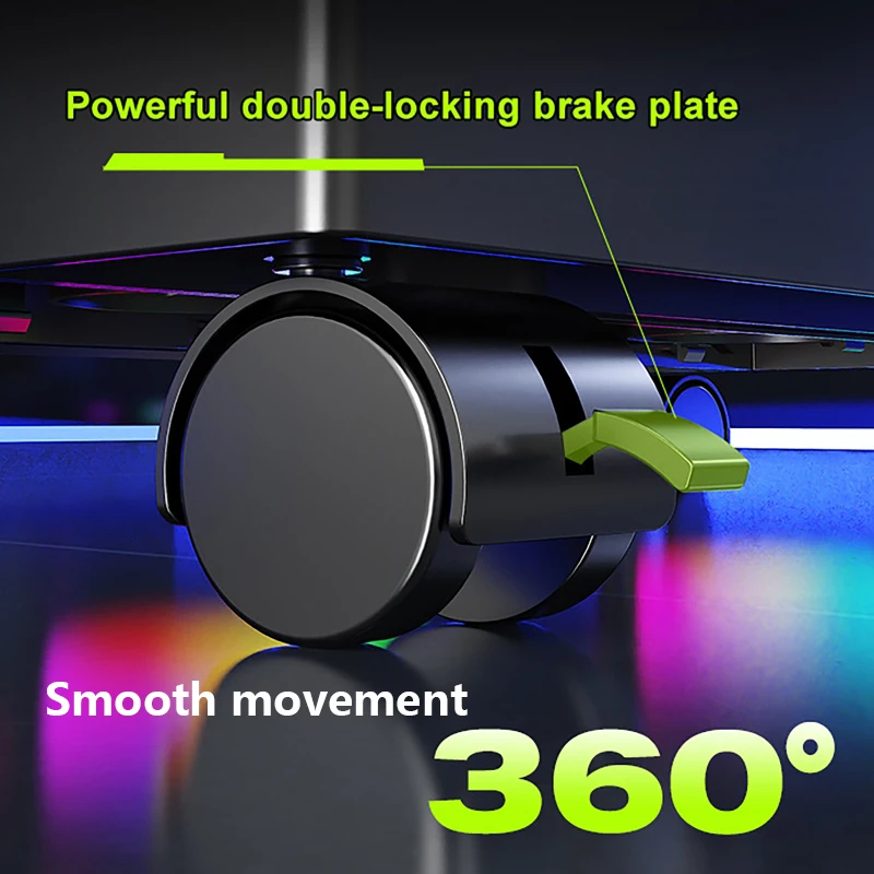 

Desktop PC Tower Stand with Fan Adjustable Mobile Chassis Base Tray Bracket RGB Cooling Fan Office PC Heightened Cooling Shelf