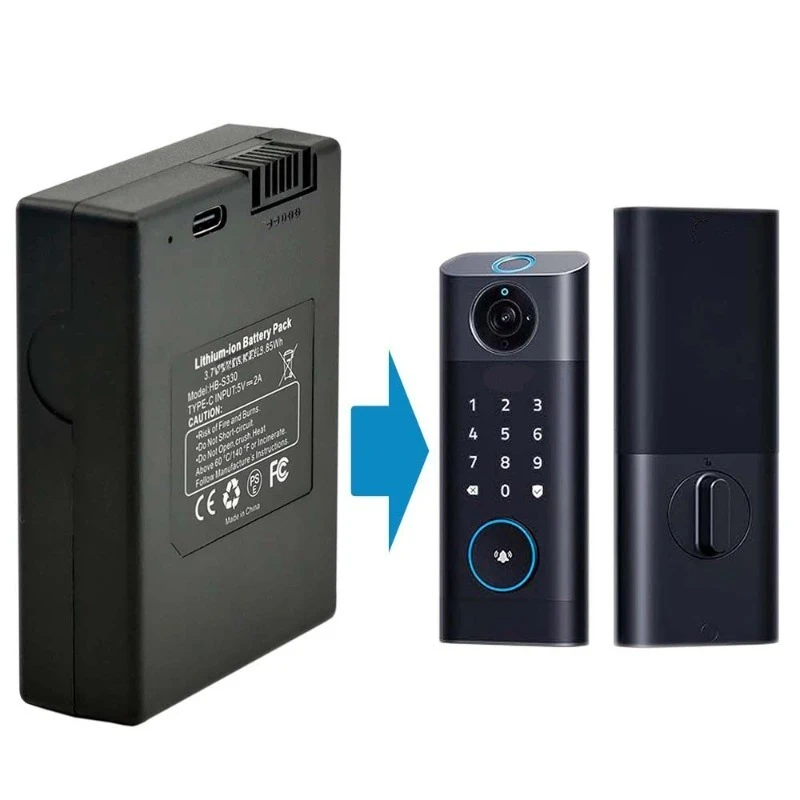 For Eufy Smart Door Lock Lithium Battery S330 Replacement Battery Compatible with S330 S230 E330