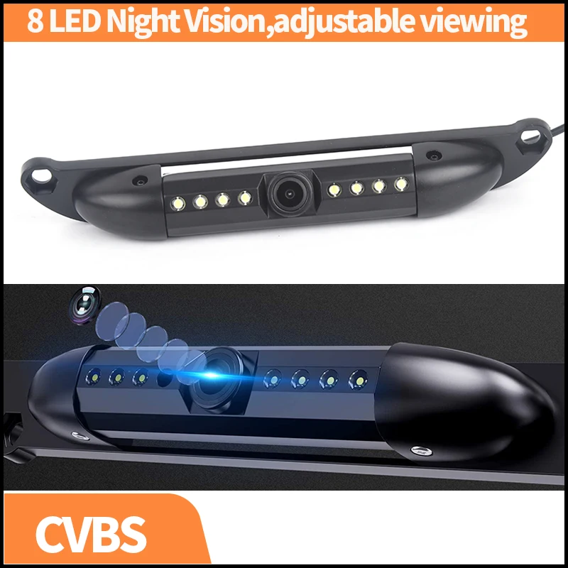 ユニバーサルプレートフレームリアビューカメラ車-hd-8ir-ライトナイトビジョン防水
