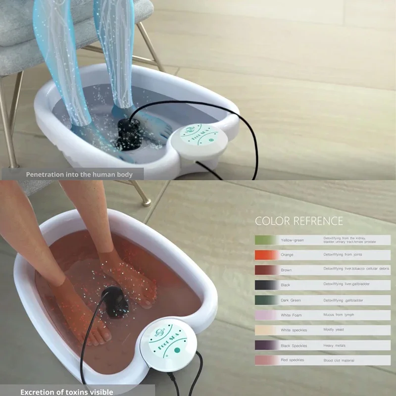 Máquina De Detox De Pé Iônico Com Bacia, Aqua Cleanse Machine, Massageador De Banho, Matrizes De Células, Foot Spa