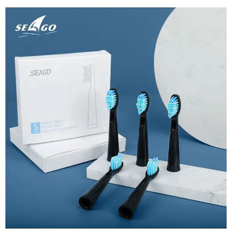 SEAGO-전동 교체 브러시 헤드, 음파 칫솔 위생 관리 899 세트 (헤드 4 개) SG910 SG507 SG958 SG515 SG949 SG575
