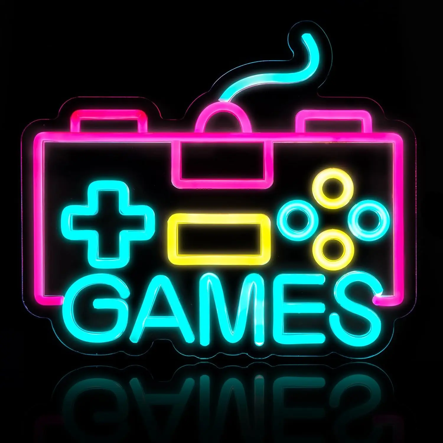 ألعاب النيون USB عكس الضوء LED ضوء النيون لغرفة النوم حفلة بار رجل الكهف لعبة غرفة ديكور المنزل تضيء تسجيل هدية