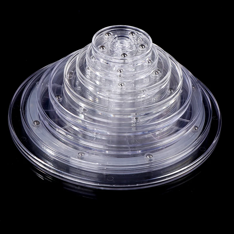 حامل عرض القرص الدوار ذو قاعدة مستديرة شفافة ، أداة لوحات دوارة ديكور سوزان كسول