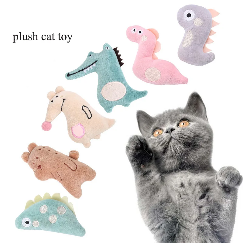 

New Plush Catnip Toys for Cats Funny Puppet Bite Resistant Stuffed Interactive Mint Pet Toy Dog Accessories Supplies Kitten