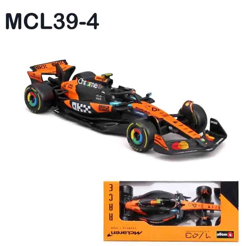Bburago 1:43 McLaren F1 MCL38 2024 Miami GP Formel 1 Legierungs-Modellauto # 4 Lando Norris # 81 Oscar Piastr Spielzeuggeschenk – Detail 22