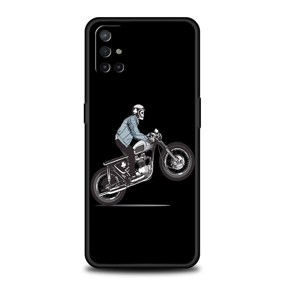 Cartoon Motorcycle Phone Case for Oneplus Nord N100 N10 10 7 8 9 10R 9R 7T 8T N200 CE 2 2T 9RT Z Pro 5G Silicone Cover Shell Bag