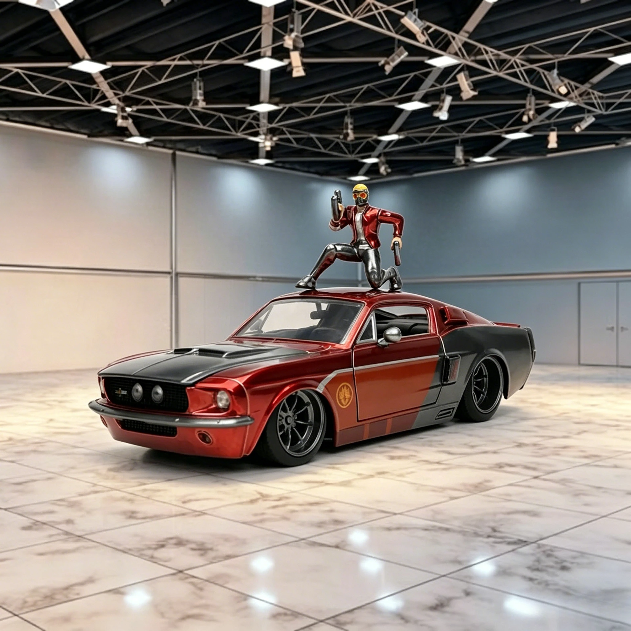

Jada 1:24 STAR-LORD 1967 Shelby GT-500 High Simulation Diecast Car Metal Alloy Model Car Toys for Gift Collection