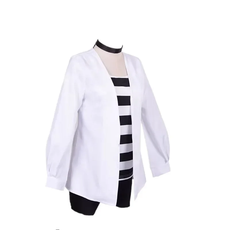 Gioco Angels of Death Rachel Gardner Costume Cosplay Halloween Women Cool Role Play Ray Coat Shirt Shorts Choker Bag Full Suit