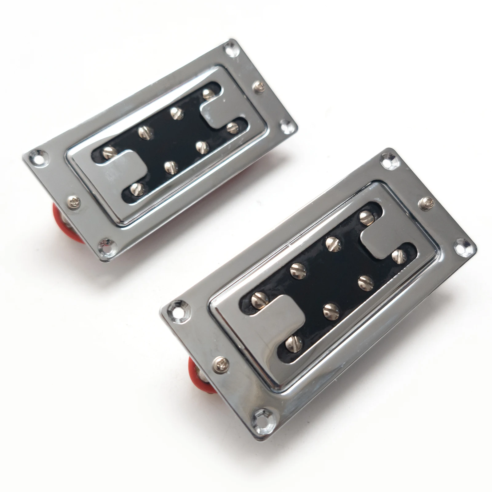 

Electric Bass Pickup 4 String – Mini Chrome Humbucker, Dual Coil, 8-Hole, Neck or Bridge Position