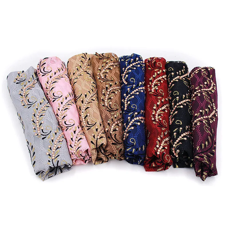 Mulheres strass renda chapéu de turbante, chapéus muçulmanos, lenço fino, gorro, perda de cabelo Caps, respirável, moda feminina, verão