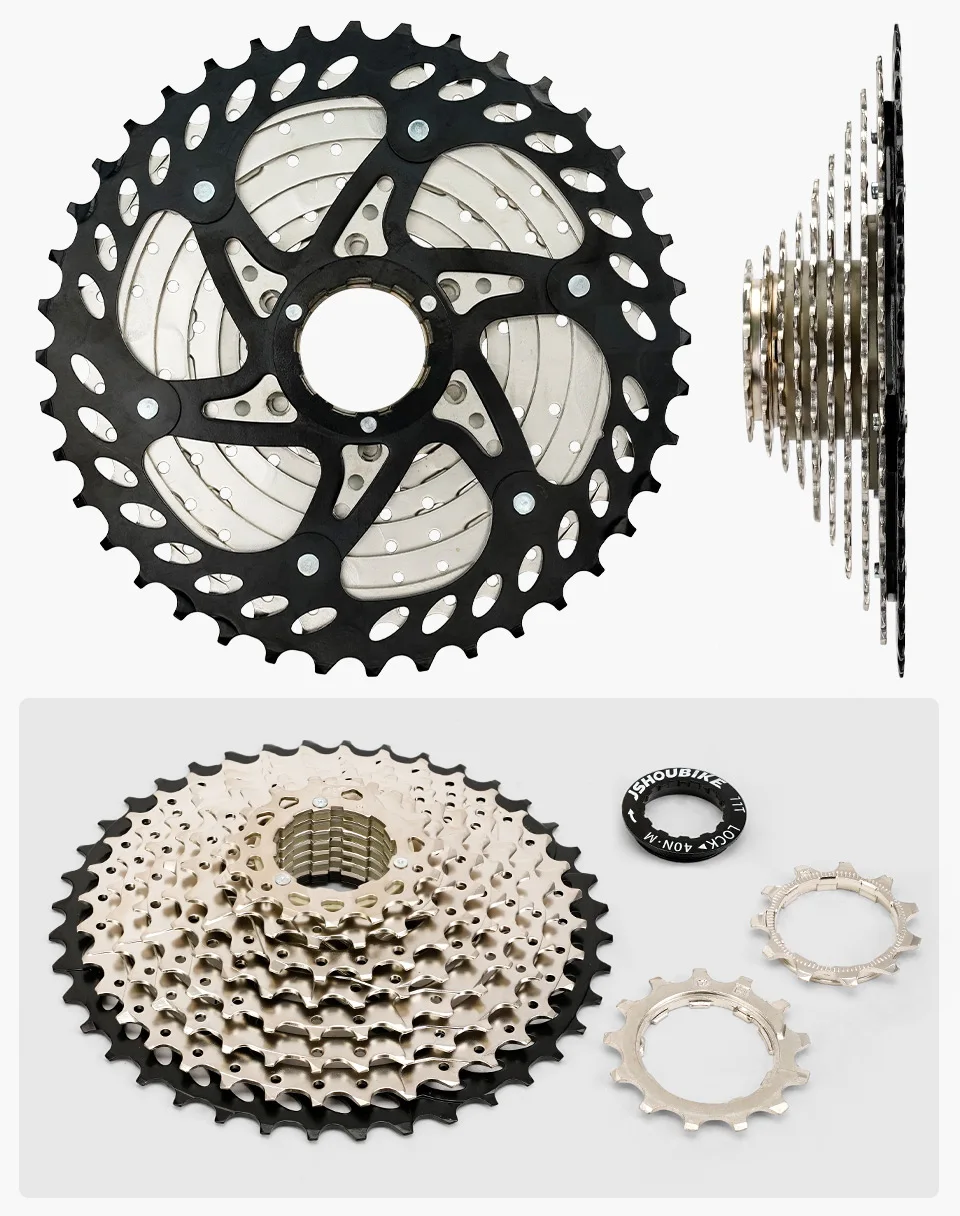 JSHOUBIKE MTB Fahrradkassette 10-Gang Freilauf 32T/36T/40T/42T/46T/50T Kraftsparend/Leichtgewichtig Für SHIMANO/SRAM – Detail 13