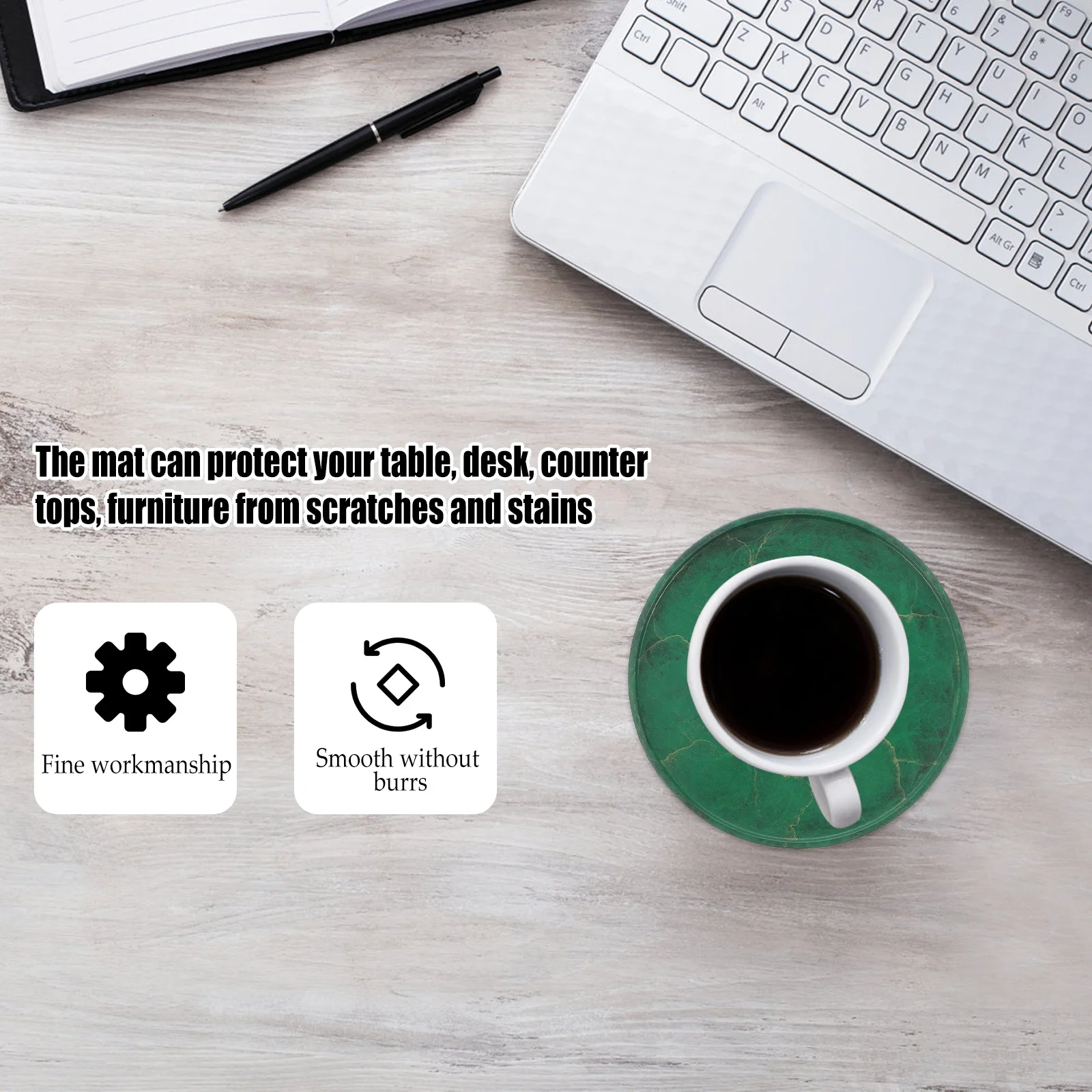 

1pcs Premium Brass Coasters Heat Resistant Round Cup Mats For Glass Coffee Tea Cups Metal Drink Coasters Home Gift