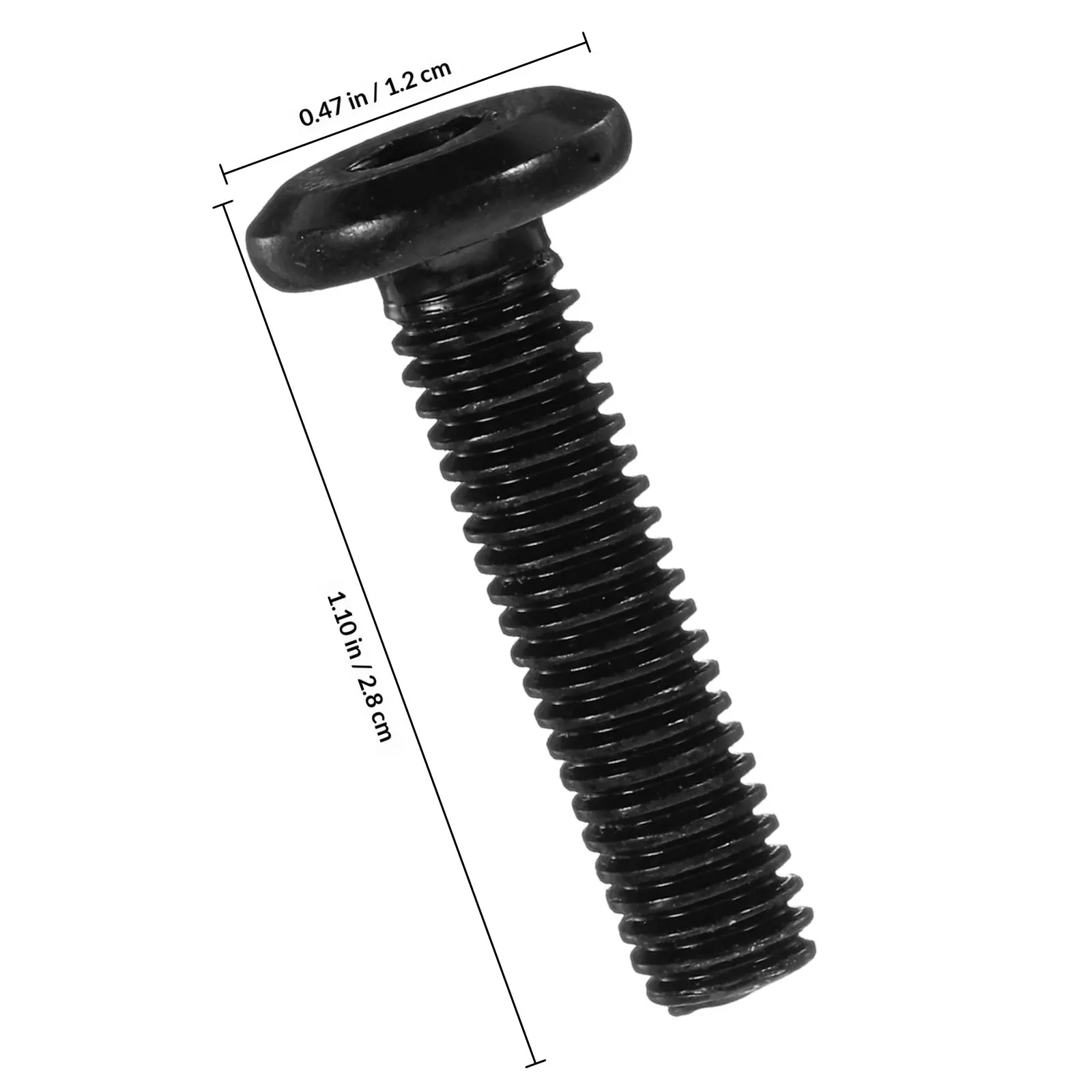 Furniture Screws 50 Pcs Carbon Steel Full Thread Socket Cap Bolts for Bed Frame Assembly Hardware