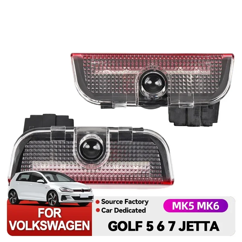 

Эмблемы светодиодные лампы внутренней двери автомобиля, сигнальная лампа для VW Golf 5 6 7 Jetta MK5 MK6 MK7 Passat B6 B7 B8 B9 CC Touare