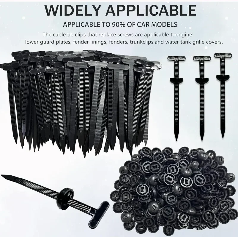 Pcs Nylon Universal Cable Tie Buckle Heavy Duty Self-Locking Nylon Zip Ties Holder Multipurpose Plastic Cable Ties Tool