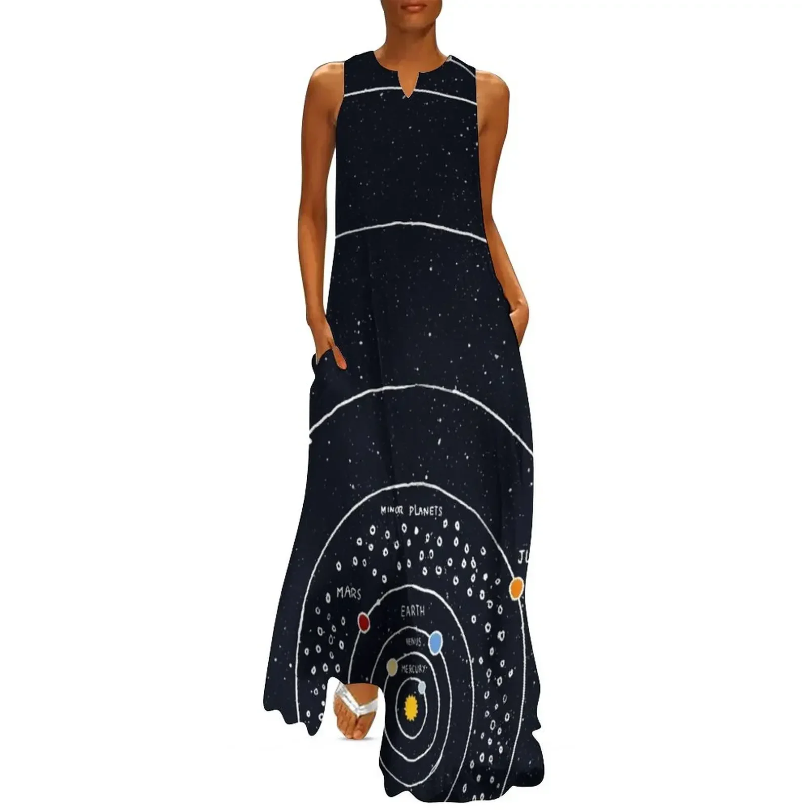 

Solar System Long Dress birthday dresses for women beach outfits for women Female dress evening dresses ladies Dress