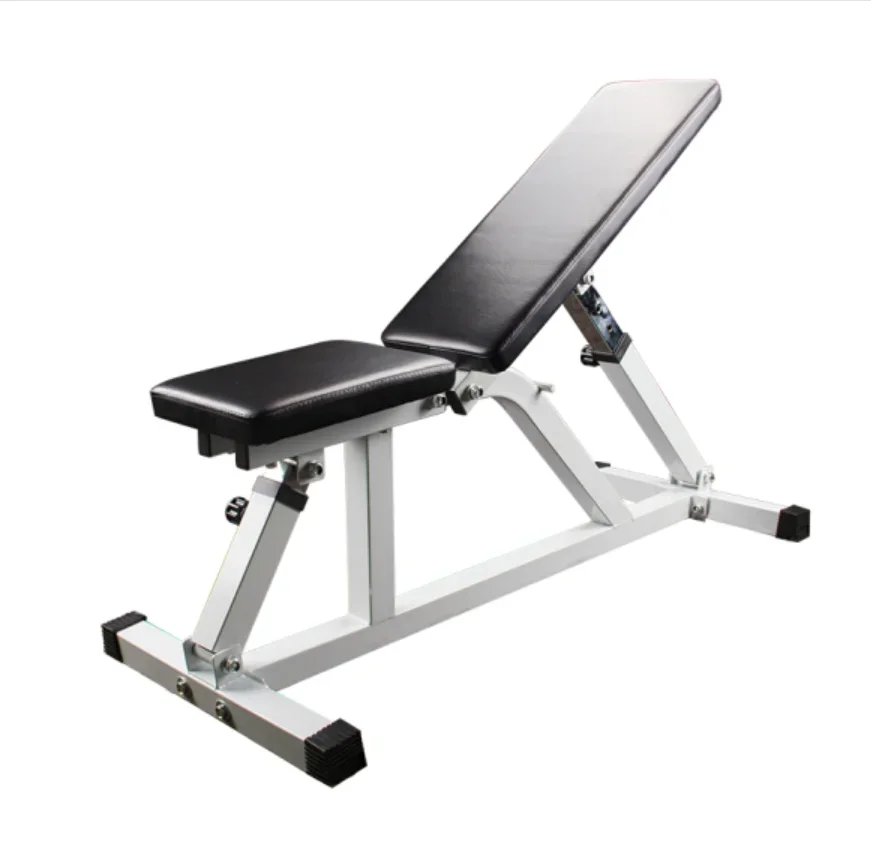 2018 best sale cheap ningbo Sports Fitness Steel Frame Flat Weight Training Bench with Cross Bars gym bench weight