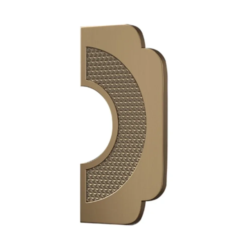 

Aluminum alloy semi-circular wooden door handle Bronze brushed hotel villa high-end club glass door handle