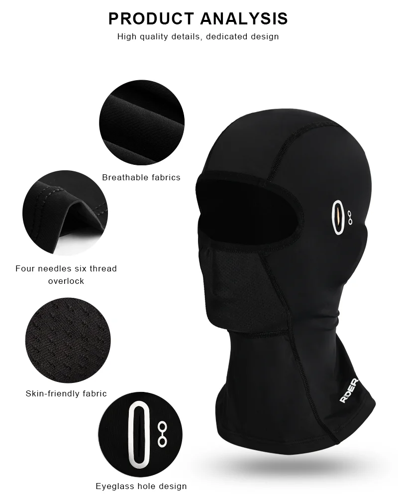 Cycling Full Face Mask Sun Protection Balaclava Summer Cool Breathable Outdoor Riding Headwear Quick-Drying Ice Silk Sports Mask